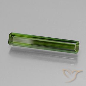1.44 ct Green Tourmaline Stone, Natural Tourmaline in Octagon Facet Shape for Sale