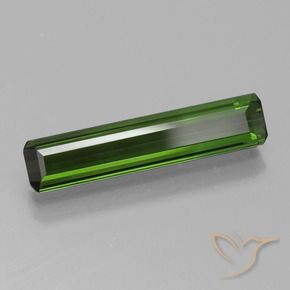 1.60 ct Green Tourmaline Stone, Natural Tourmaline in Octagon Facet Shape for Sale