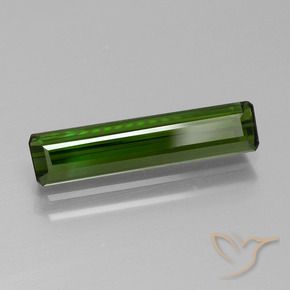 1.70 ct Green Tourmaline Stone, Natural Tourmaline in Octagon Facet Shape for Sale