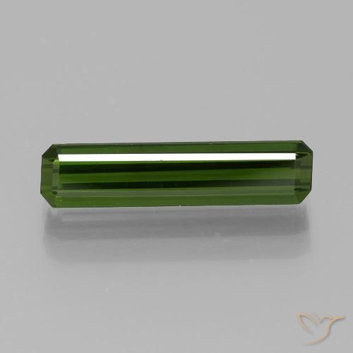 1.90ct Natural Forest Green Tourmaline, Emerald Cut, VVS