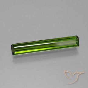 1.34 ct Green Tourmaline Stone, Natural Tourmaline in Octagon Facet Shape for Sale