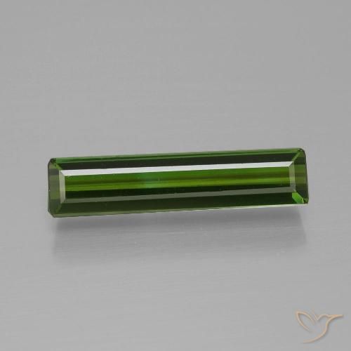 1.52ct Natural Forest Green Tourmaline, Emerald Cut, VS