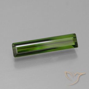 1.52 ct Green Tourmaline Stone, Natural Tourmaline in Octagon Facet Shape for Sale