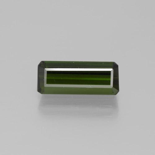Earthy Green Tourmaline Gem - 2ct Octagon Facet (ID: 390949)