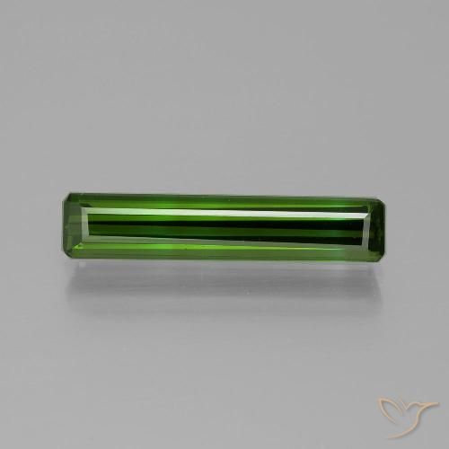 1.77ct Natural Deep Green Tourmaline, Emerald Cut, VS