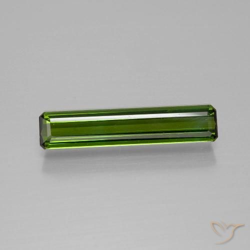 1.35ct Natural Forest Green Tourmaline, Emerald Cut, VVS-VS