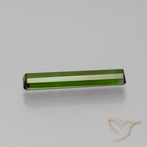 Tourmaline Gemstone in 16.3 x 3.4 mm Size for Sale, Tourmaline Stone in Forest Green Color