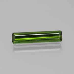 dunkelgrün Turmalin Edelstein - 1.4ct Oktagon facettiert (ID: 390955)