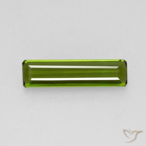 1.05 ct Green Tourmaline Stone, Natural Tourmaline in Octagon Facet Shape for Sale