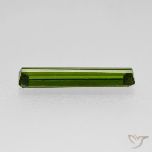 Tourmaline Gemstone in 13.8 x 3.6 mm Size for Sale, Tourmaline Stone in Seaweed Green Color