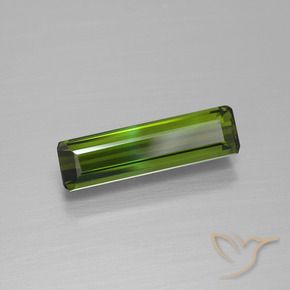 1.33 ct Green Tourmaline Stone, Natural Tourmaline in Octagon Facet Shape for Sale