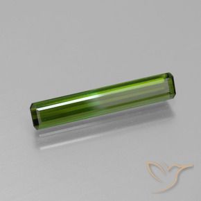 1.13 ct Green Tourmaline Stone, Natural Tourmaline in Octagon Facet Shape for Sale