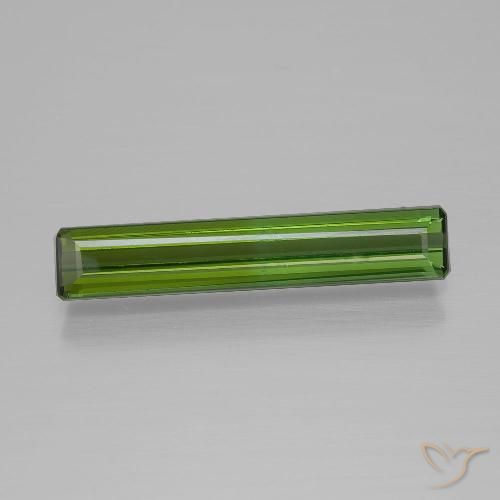 1.31ct Natural Forest Green Tourmaline, Emerald Cut, VVS