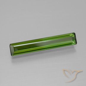 1.31 ct Green Tourmaline Stone, Natural Tourmaline in Octagon Facet Shape for Sale