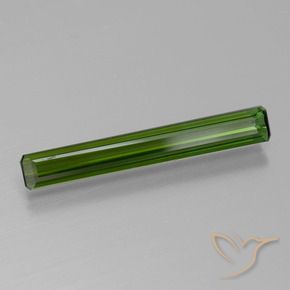 1.18 ct Green Tourmaline Stone, Natural Tourmaline in Octagon Facet Shape for Sale