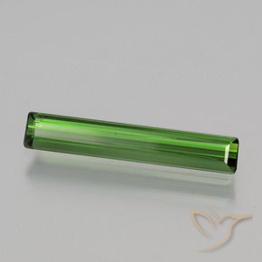 1.18 ct Green Tourmaline Stone, Natural Tourmaline in Octagon Facet Shape for Sale