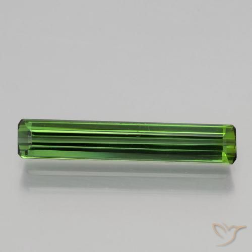 1.76ct Natural Earthy Green Tourmaline, Emerald Cut, VVS-VS