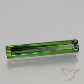 1.76 ct Green Tourmaline Stone, Natural Tourmaline in Octagon Facet Shape for Sale