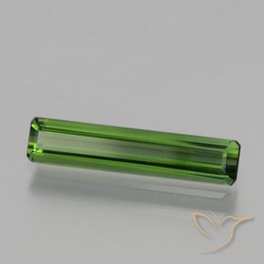1.21 ct Green Tourmaline Stone, Natural Tourmaline in Octagon Facet Shape for Sale