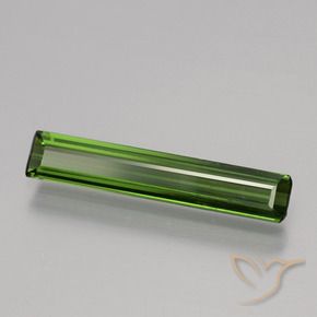 1.27 ct Green Tourmaline Stone, Natural Tourmaline in Octagon Facet Shape for Sale