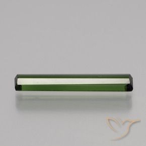 Tourmaline Gemstone in 17.2 x 3.2 mm Size for Sale, Tourmaline Stone in Forest Green Color