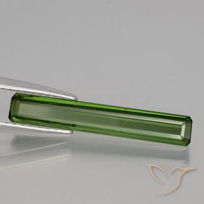 1.47 ct Green Tourmaline Stone, Natural Tourmaline in Octagon Facet Shape for Sale
