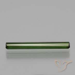 Tourmaline Gemstone in 20.4 x 3.4 mm Size for Sale, Tourmaline Stone in Forest Green Color