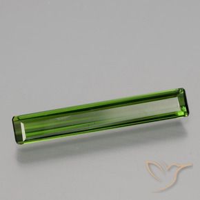 1.43 ct Green Tourmaline Stone, Natural Tourmaline in Octagon Facet Shape for Sale