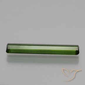 Tourmaline Gemstone in 19.6 x 3.3 mm Size for Sale, Tourmaline Stone in Medium Green Color