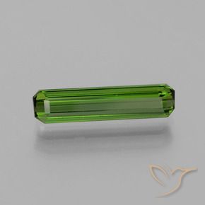 1.19 ct Green Tourmaline Stone, Natural Tourmaline in Octagon Facet Shape for Sale