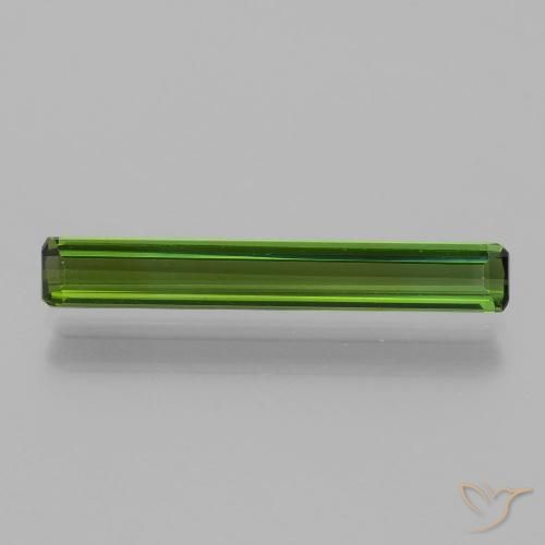 1.41ct Natural Forest Green Tourmaline, Emerald Cut, VVS-VS
