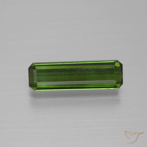 Forest Green Tourmaline Gem - 1.6ct Octagon Facet (ID: 398129)