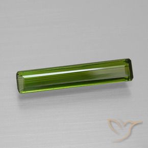 1.45 ct Green Tourmaline Stone, Natural Tourmaline in Octagon Facet Shape for Sale