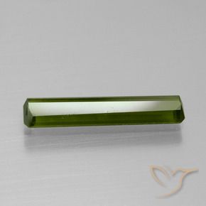 Tourmaline Gemstone in 17.7 x 3.7 mm Size for Sale, Tourmaline Stone in Earthy Green Color