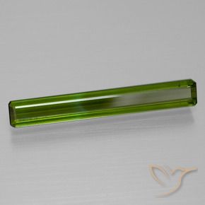 1.56 ct Green Tourmaline Stone, Natural Tourmaline in Octagon Facet Shape for Sale