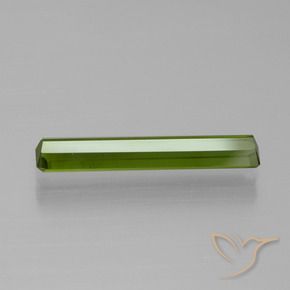 Tourmaline Gemstone in 17.9 x 3.1 mm Size for Sale, Tourmaline Stone in Forest Green Color