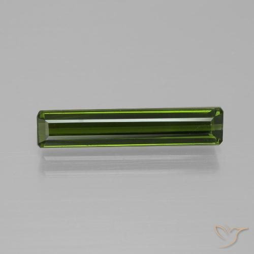 1.88ct Natural Forest Green Tourmaline, Emerald Cut, VVS-VS