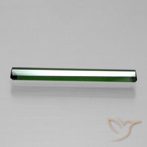 Tourmaline Gemstone in 21.6 x 2.9 mm Size for Sale, Tourmaline Stone in Medium Green Color
