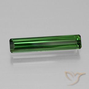 1.56 ct Green Tourmaline Stone, Natural Tourmaline in Octagon Facet Shape for Sale
