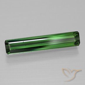 1.68 ct Green Tourmaline Stone, Natural Tourmaline in Octagon Facet Shape for Sale