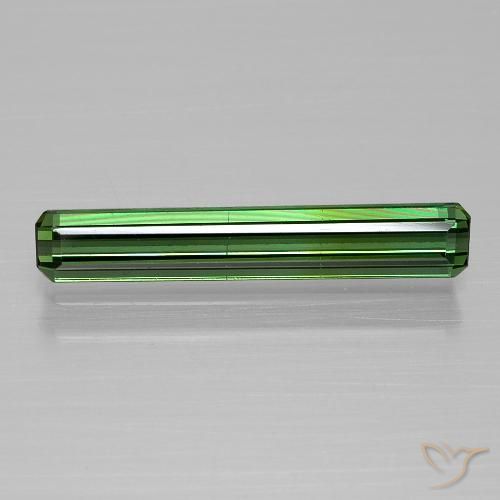 1.13ct Natural Medium-Dark Green Tourmaline, Emerald Cut, VS