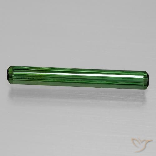 1.37ct Natural Deep Green Tourmaline, Emerald Cut, VVS-VS