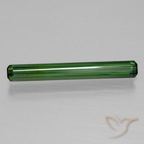 1.37 ct Green Tourmaline Stone, Natural Tourmaline in Octagon Facet Shape for Sale