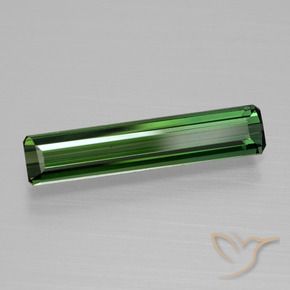 1.35 ct Green Tourmaline Stone, Natural Tourmaline in Octagon Facet Shape for Sale