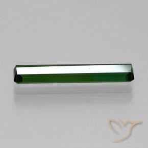 Tourmaline Gemstone in 16.3 x 3.4 mm Size for Sale, Tourmaline Stone in Medium Green Color