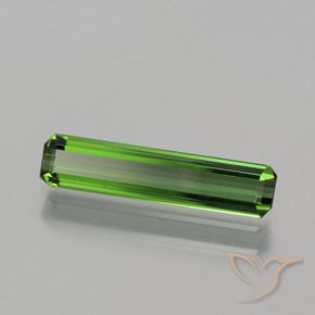 1.04 ct Green Tourmaline Stone, Natural Tourmaline in Octagon Facet Shape for Sale