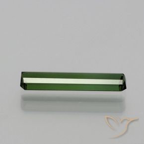 Tourmaline Gemstone in 13.9 x 3.2 mm Size for Sale, Tourmaline Stone in Earthy Green Color