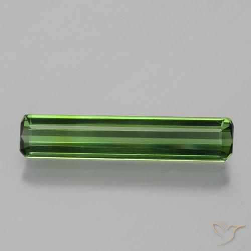 1.36ct Natural Dark Green Tourmaline, Emerald Cut, VVS-VS