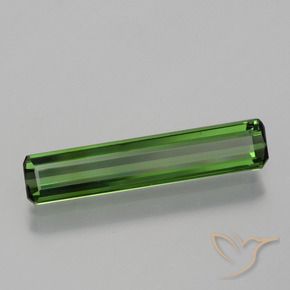 1.36 ct Green Tourmaline Stone, Natural Tourmaline in Octagon Facet Shape for Sale