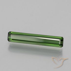 1.37 ct Green Tourmaline Stone, Natural Tourmaline in Octagon Facet Shape for Sale